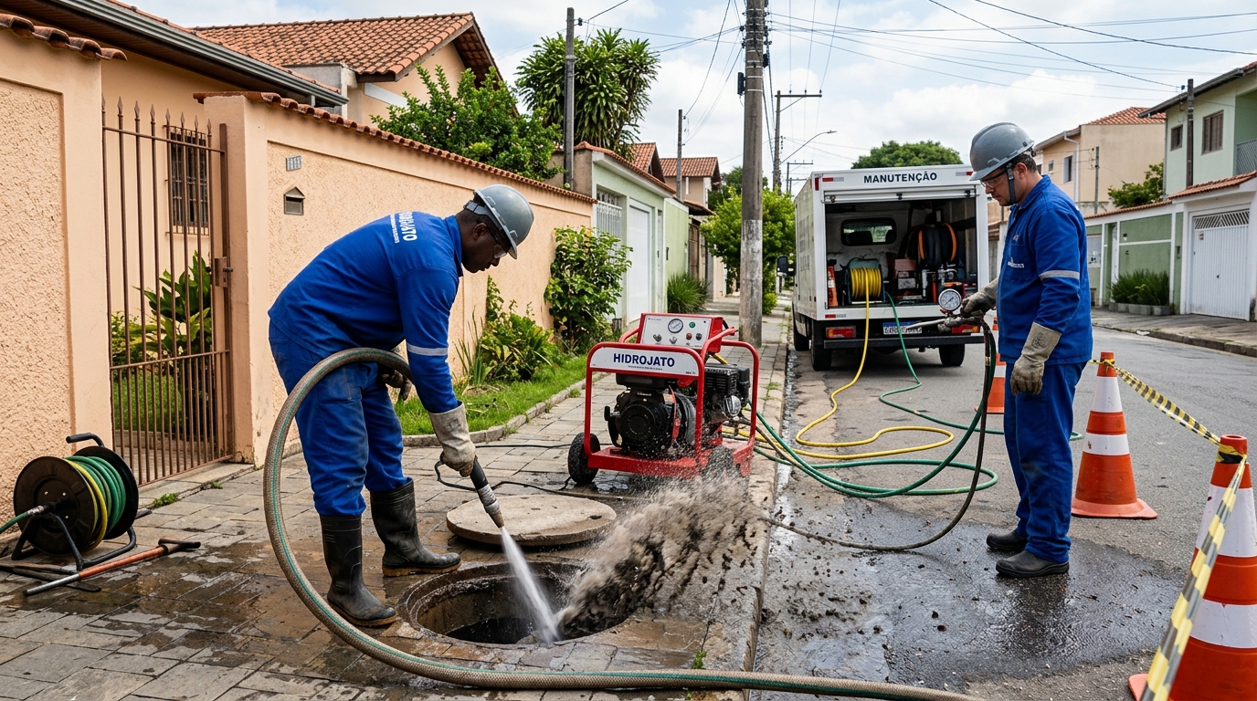 Hidrojateamento residencial em São Gonçalo-RJ