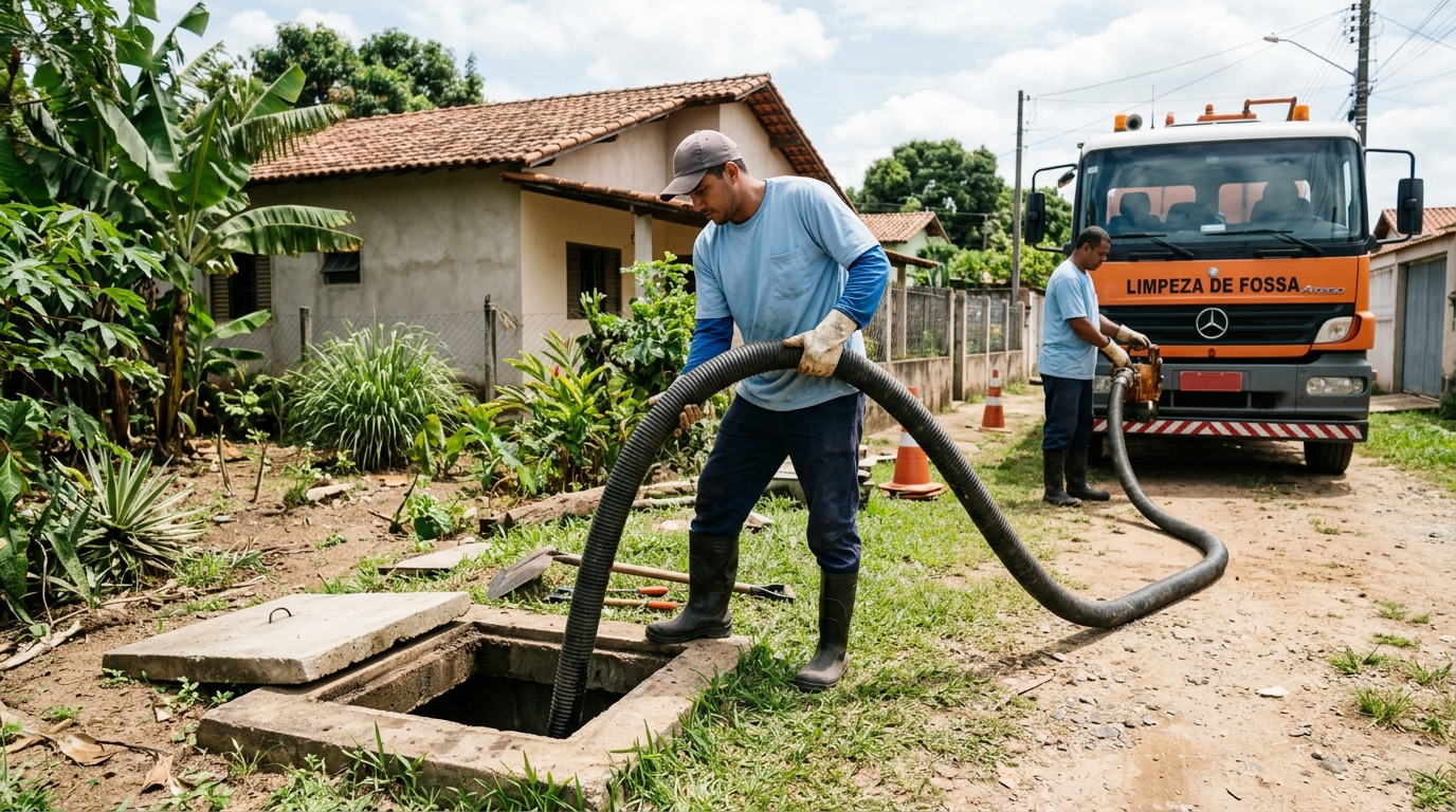 Higienização de fossa residencial em São Gonçalo-RJ